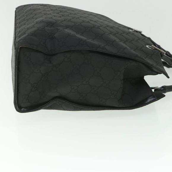 GUCCI GG Canvas Bamboo Hand Bag Black 002 1015 Auth fm2780 - Picture 3 of 16